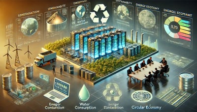 Environmental footprint of AI